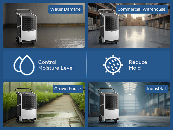 AVAHUM 250 Pint Commercial Dehumidifier with Pump with Drain Hose for Basements,8000sqft Commercial Grade Dehumidifiers for Industrial,24H Timer,Continuous Dehumidification