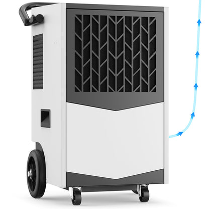 AVAHUM Commercial Dehumidifier, 160 Pints Large Dehumidifier with Pump Drain Hose, Up to 7,000 sq. ft, for Crawl Space, Basement, Warehouse, Water Damage Restoration, Job Sites