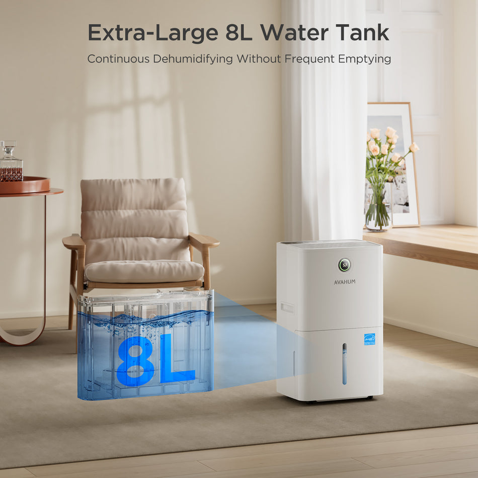 150 Pints Dehumidifier with Pump and Drain Hose_AVAHUM AM150P