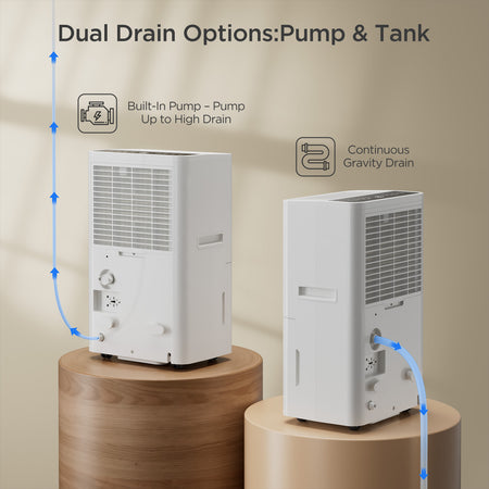 150 Pints Dehumidifier with Pump and Drain Hose_AVAHUM AM150P