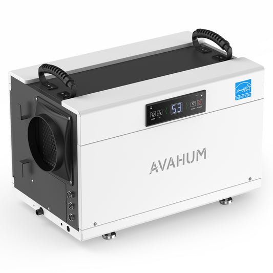 AVAHUM 155 Pints Crawl Space Dehumidifier with Drain Hose, Commercial Dehumidifier for Basement, Energy Star Listed