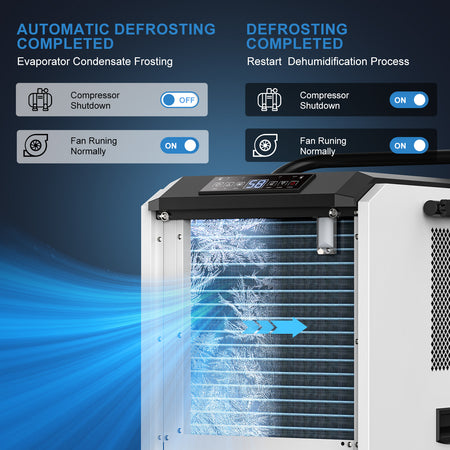 250 Pints Crawl Space Dehumidifier with Pump and Drain Hose _ AVAHUM AM207P