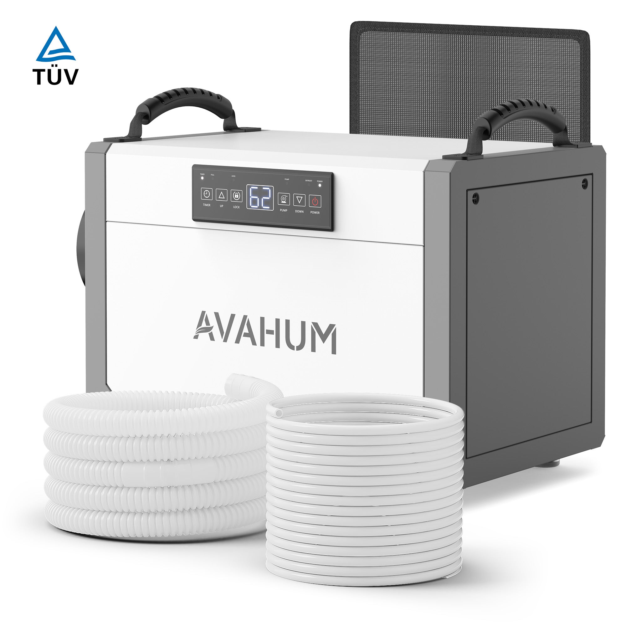 AVAHUM 113 Pints Crawl Space Dehumidifier with Pump, Commercial Dehumidifier with Drainage Hose, Coverage Area 3500 Sq.ft