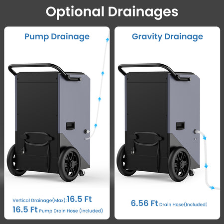  320 Pints Commercial Dehumidifier with Drainage Hose-AVAHUM-AM305
