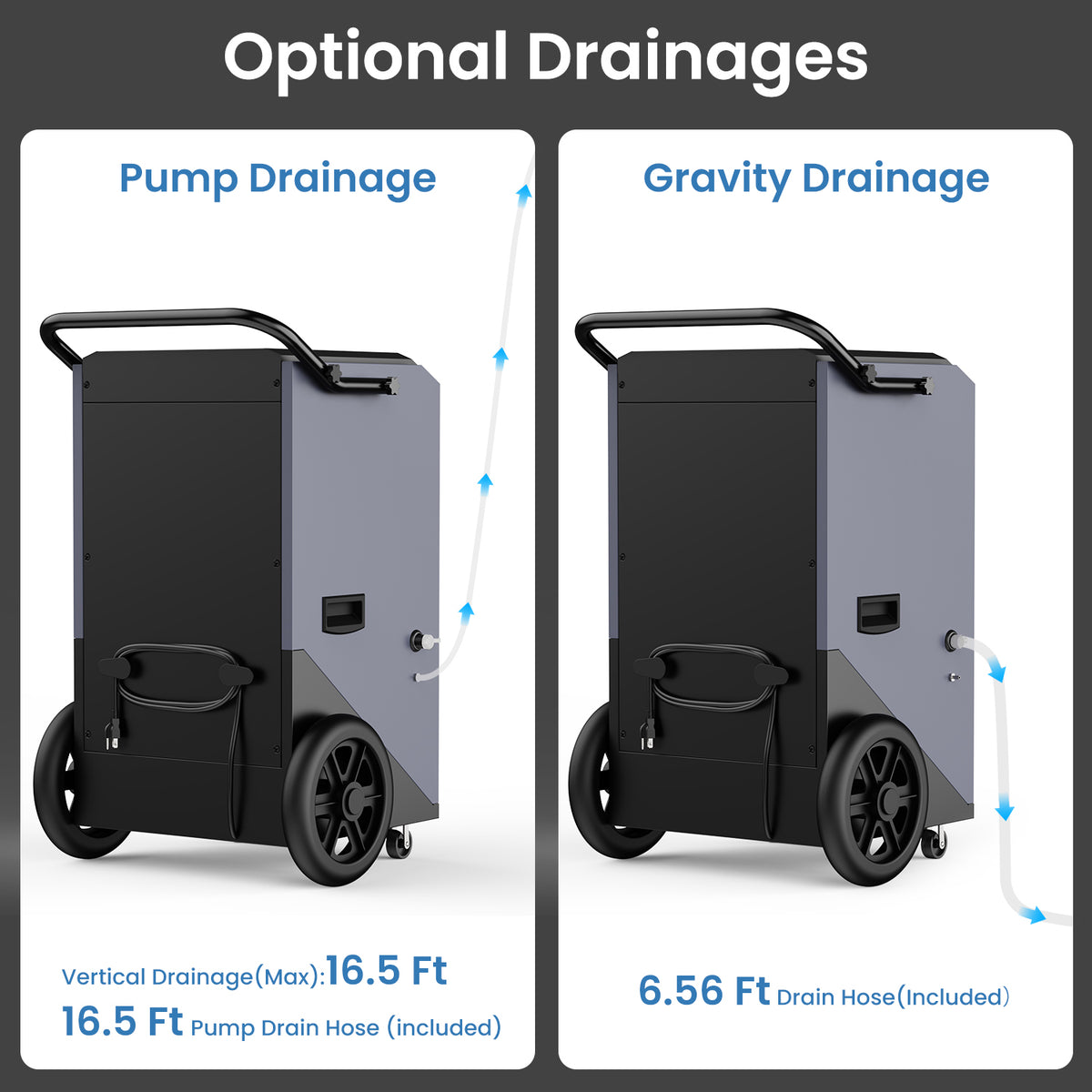  320 Pints Commercial Dehumidifier with Pump-AVAHUM-AM320P