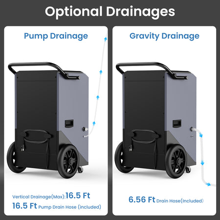 320 Pints Commercial Dehumidifier with Pump-AVAHUM-AM320P