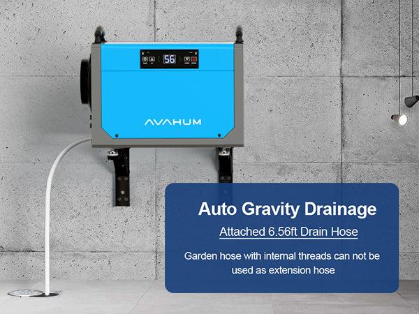 AVAHUM 113 Pints Crawl Space Dehumidifier for Basements, Commercial Dehumidifier with Drainage Hose, Coverage Area 3300 Sq.ft , ETL Listed