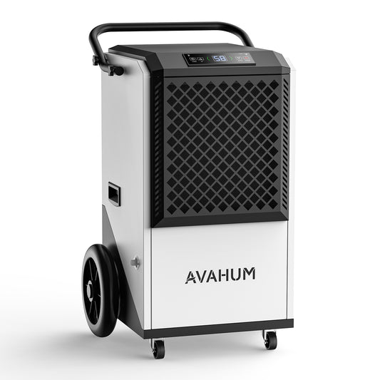 AVAHUM 250 Pints Commercial Dehumidifier with Drain Hose, Dehumidifier for Basement, 1-Year Warranty