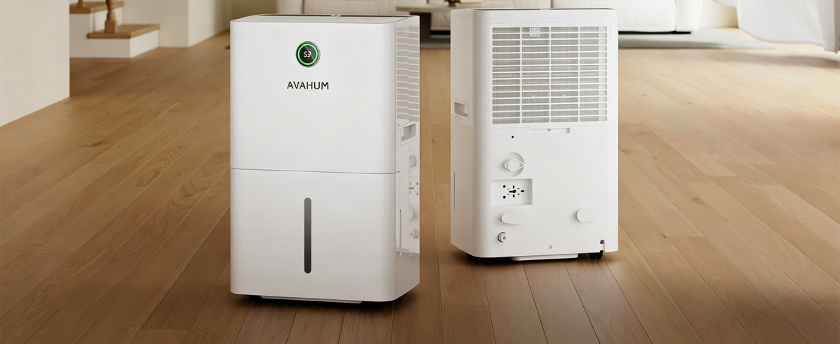 AVAHUM 150 Pints Dehumidifiers with Pump with Drainage Hose for Home Large Room for Bathroom for Basement Covers up to 8000 Sq.Ft