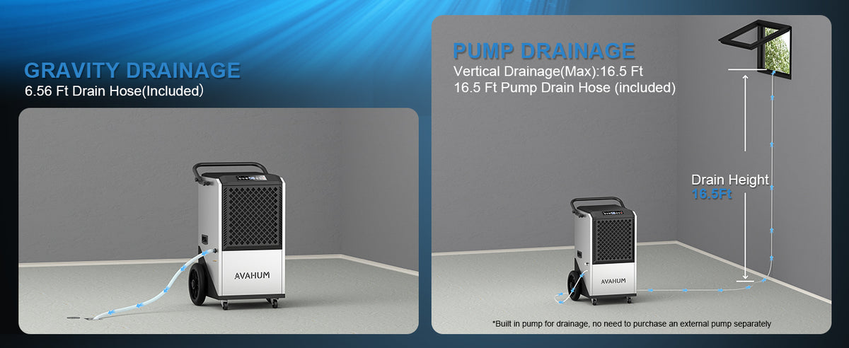 AVAHUM 250 PINTS DEHUMIDIFIER WITH PUMP AM270P-5
