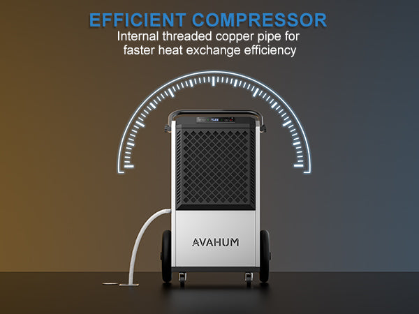 AVAHUM 250 Pints Commercial Dehumidifier with Drain Hose, Dehumidifier for Basement, 1-Year Warranty