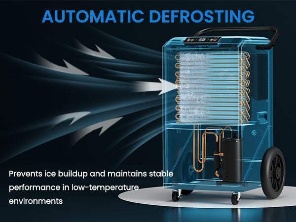 AVAHUM 320 Pints Commercial Dehumidifier with Drain Hose for Basements, Coverage Area 9000 Sq.ft