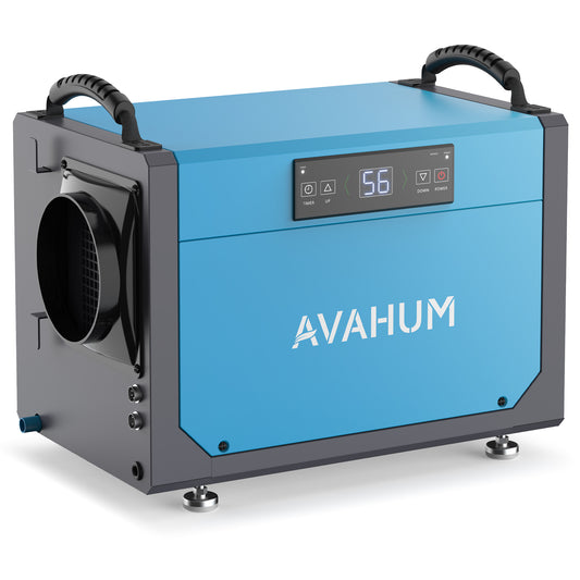 AVAHUM 113 Pints Crawl Space Dehumidifier for Basements, Commercial Dehumidifier with Drainage Hose, Coverage Area 1300 Sq.ft