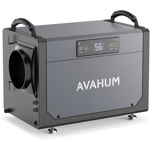 AVAHUM 120 Pints Crawl Space Dehumidifier for Basement, Commercial Dehumidifier with Drainage Hose, Coverage Area 1700 Sq.ft