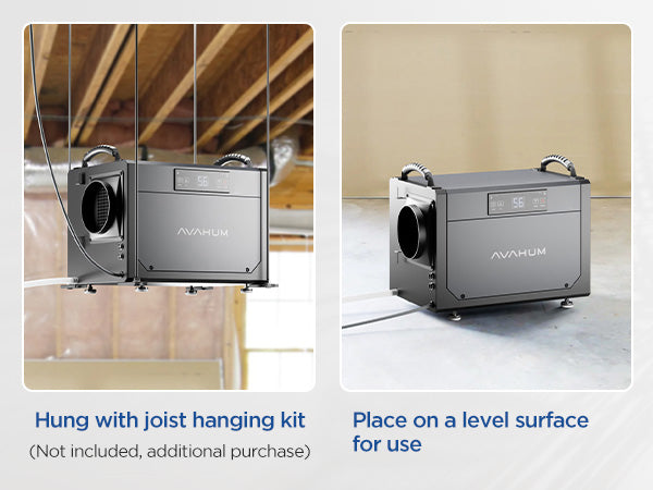 AVAHUM 120 Pints Crawl Space Dehumidifier for Basement, Commercial Dehumidifier with Drainage Hose, Coverage Area 3500 Sq.ft, ETL Listed