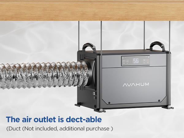 AVAHUM 120 Pints Crawl Space Dehumidifier for Basement, Commercial Dehumidifier with Drainage Hose, Coverage Area 3500 Sq.ft, ETL Listed