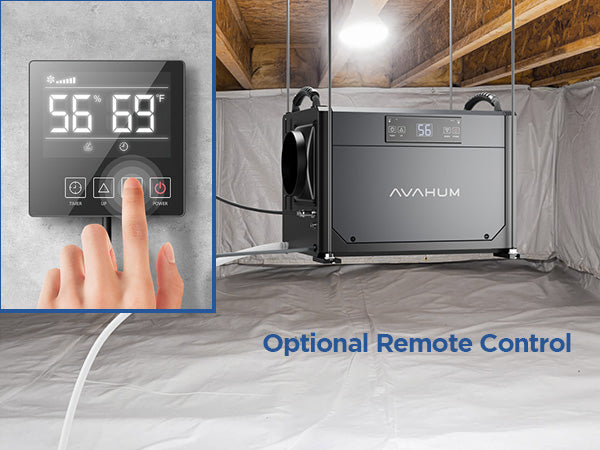 AVAHUM 120 Pints Crawl Space Dehumidifier for Basement, Commercial Dehumidifier with Drainage Hose, Coverage Area 3500 Sq.ft, ETL Listed