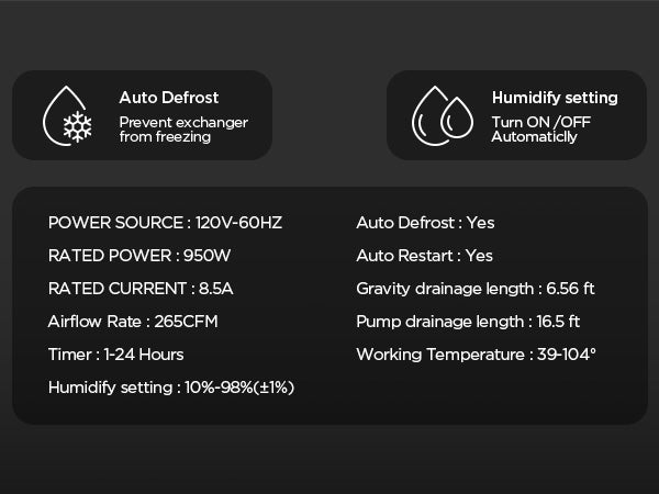 AVAHUM 160 Pints Commercial Dehumidifier with Pump and Drain Hose for Basements, Heavy Duty Commercial Grade Dehumidifiers for Large Spaces, Warehouse, Industry Water Damage Unit, Auto Defrost