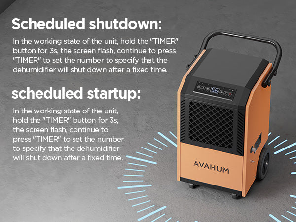 AVAHUM 160 Pints Commercial Dehumidifier with Pump and Drain Hose for Basements, Heavy Duty Commercial Grade Dehumidifiers for Large Spaces, Warehouse, Industry Water Damage Unit, Auto Defrost