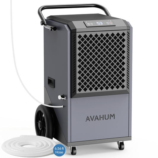 AVAHUM 320 Pints Commercial Dehumidifier with Pump for Basements 9000 sq.ft Large Commercial-Grade Dehumidifiers with Drain Hose for Industrial Spaces,Job Sites