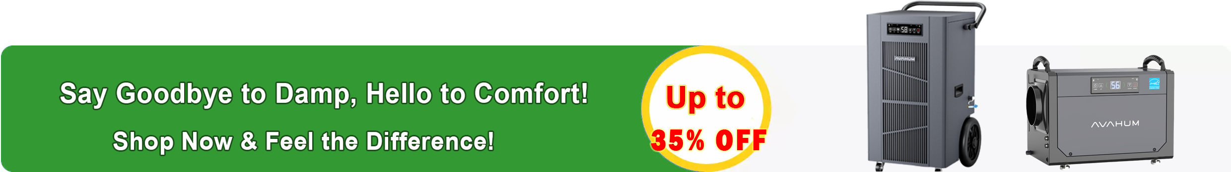 AVAHUM DEHUMIDIFIER END OF SUMMER SALE 35% OFF