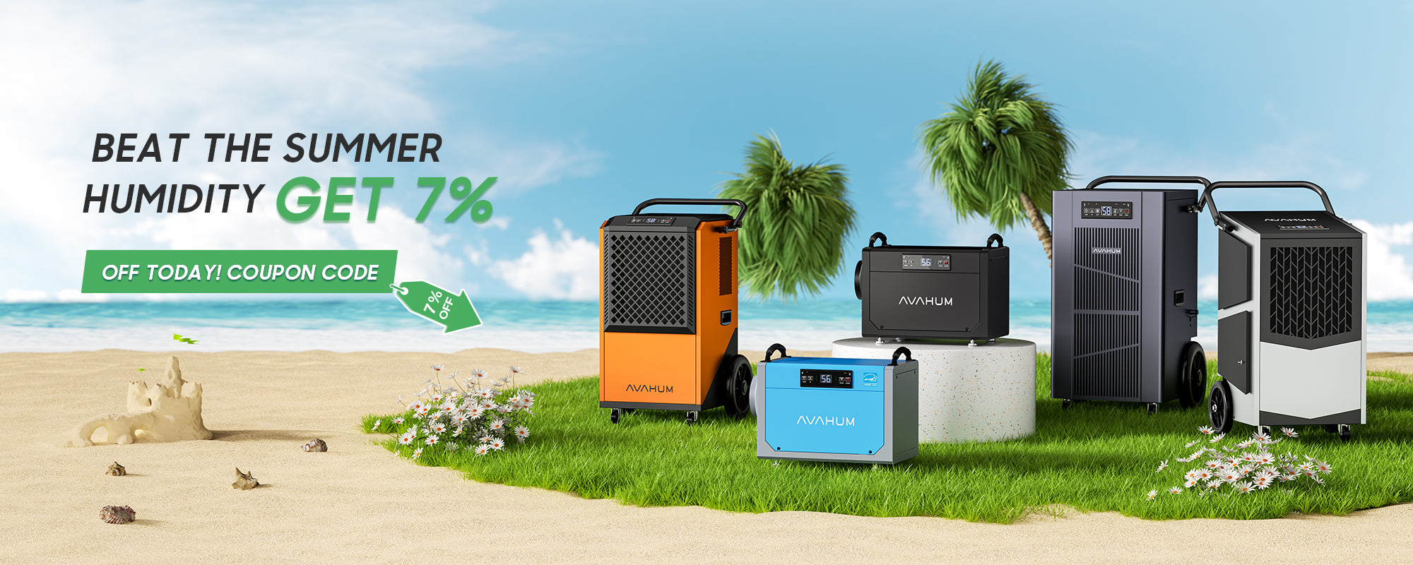 Avahum dehumidifier get 7% off